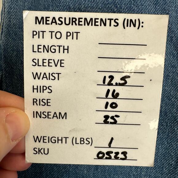 Asos High Rise Medium Wash Straight Leg Jeans Womens Size 26/32 Denim - Picture 12 of 12